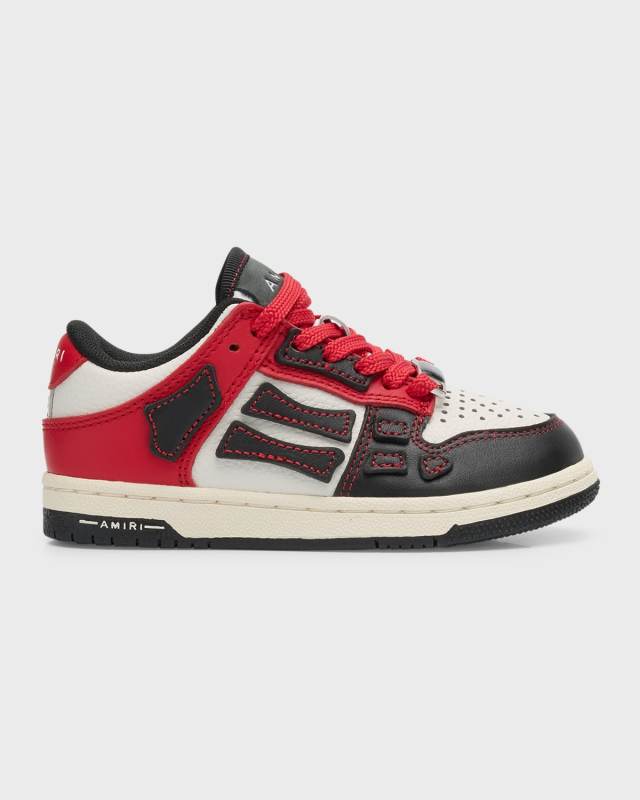 Kid's Skel Low-Top Leather Sneakers, Toddlers/Kids